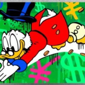 Alec Monopoly Donald Duck Print